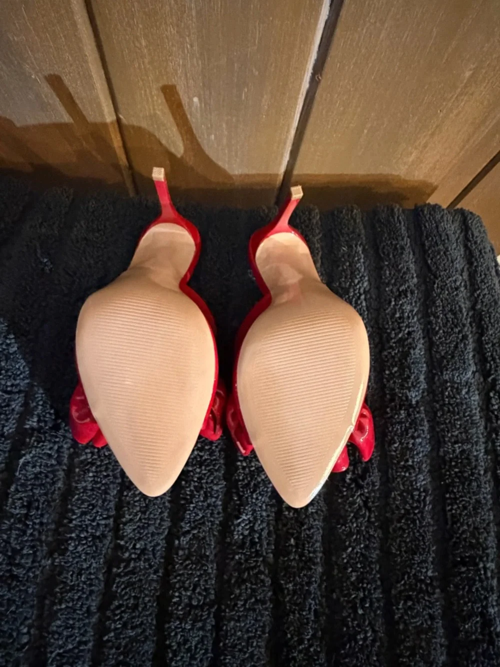 Steve Madden AFFINITY heels Red patent, size 6 originally $130 NEW